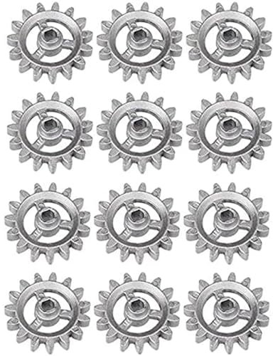 HDKEAN 12 Stück Metallgetriebe-Rahmen-Getriebe-Teile Zahnrad hitzebeständiges Zubehör Metallmaterial geeignet für Grills Hitzebeständiges Grillzubehör