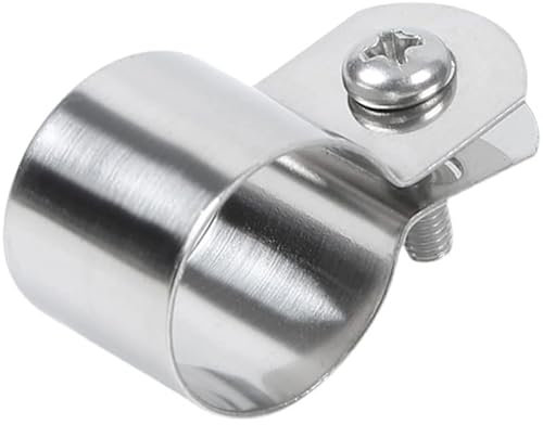 HESHUWEN Drahtseilklemme 2/5/10 Stück 304 Edelstahl Erdungsklemme Rohrschelle Klemmhalterung Rohrschnalle Schlauchschelle Seilklemme(Dia.12mm(10pcs))