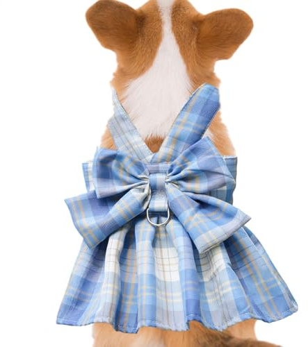 Harnais mignon pour petit chien – Harnais doux avec nœud papillon pour chien, gilet élégant et mignon pour un usage quotidien en plein air