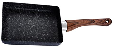 WEKADRIN 1pièce Poêle à Omelette Carrée Antiadhésive Pour Cuisine Poêle Idéale Pour Omelettes Sandwichs Et Crêpes Compatible Plaque à Induction Facile à Nettoyer Usage Domestique