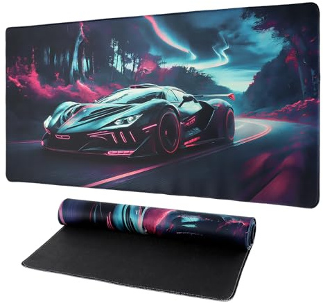GmeDhc Tapis de Souris XXL - 900 x 400 mm - Tapis de Souris Gamer, Grand Mouse Pad, Améliore la précision et la Vitesse