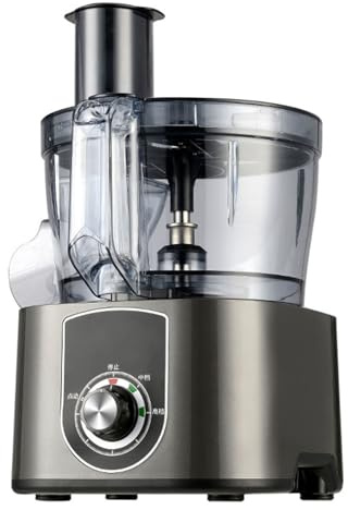 MQDLJSE Procesador de Alimentos Comercial, Picador eléctrico de Verduras, triturador Profesional de Verduras, Multifuncional con Cuchillas de Acero Inoxidable, 600 W, Cortador automático,