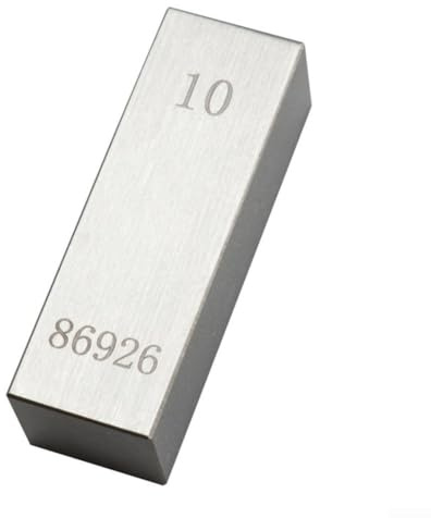 Juego de bloques de calibre de acero alto para medición, calibración estándar de dureza 64, grosor métrico para herramientas de accesorios de inspección y calibración de talleres(10)