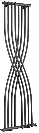 Hudson Reed HLA94 Xcite | Modern Bathroom Colosseum Cross Style Designer Radiator, 1775mm x 450mm, Anthracite