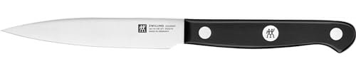 ZWILLING Gourmet Spick- und Garniermesser, 10 cm, Rostfreier Spezialstahl, Ergonomischer Kunststoff-Griff, Schwarz - Made in Germany
