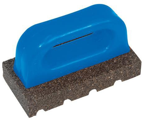 20 Grit Silicon Carbide Rubbing Block – Scrubbing/Plasterers/Concrete – Abrasive Fluted Base – Industry Labour Smooth Base Tiling