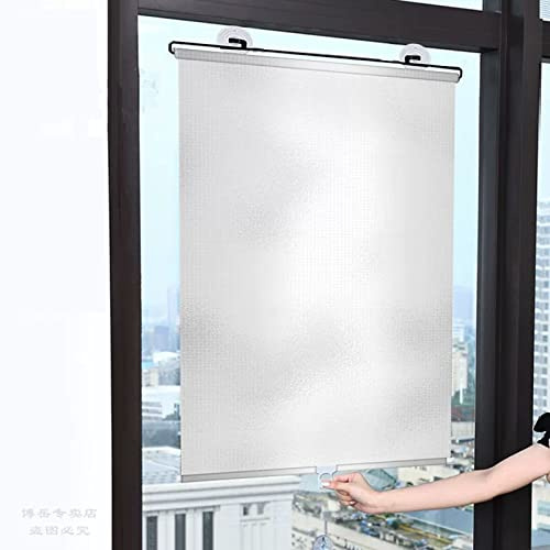 Tenda Oscurante Portatile con Ventose,Tenda a Rullo Senza Forare per Finestre,Tenda Avvolgibile Termica Isolante,Protezione Solare,per Camere da Letto,Salotti,Bagni e Ufficio (W*H:45x125cm(18x49in))