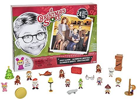 A Christmas Story Advent Calendar Includes 24 Windows Filled with Silly and Festive 1-inch Figures & Accessories!