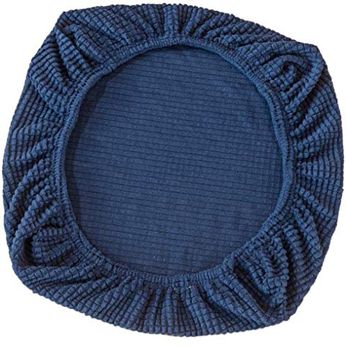 Yourandoll Stretch Stuhlhussen Bezug Husse Stuhlbezug für Bürostuhl Bürodrehstuhl Drehstuhl Stuhl Sitzbezug (Dunkelblau)