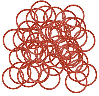 sourcing map 50 Stück O Ringe 22mmx19mmx1,5mm Dichtungsringe Rund Gummi Dichtung O Ring Seals Unterlegscheibe für Wasserhahn Spülventile Waschbecken Duschablauf Hydraulik Rohrschlauch
