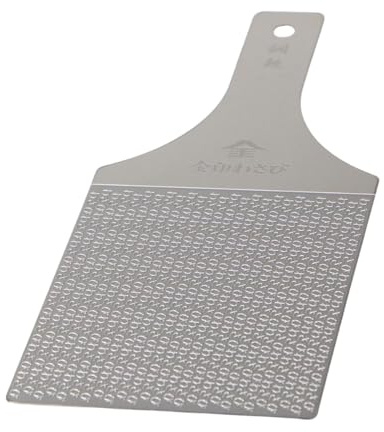 Nachhaltige Wasabi-Reibe aus Edelstahl – Hagane Zame Pro – Reibe Wasabi, Knoblauch, Ingwer, Äpfel, Obst, Gemüse, cremige Textur/Kinjirushi Wasabi (professionelle Größe) 26,2 x 10,9 cm