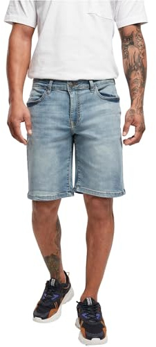 Urban Classics Short en Jean Coupe décontractée, Délavé léger, 44W Homme