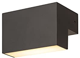 SLV Wandaufbauleuchte L-LINE OUT WL/Beleuchtung für Wände, Wege, Eingänge, LED Spot außen, Aufbau-Leuchte Outdoor, Gartenlampe / IP65 7.0W 570lm anthrazit 1003539