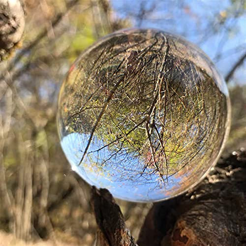 TYUTYU Kristall Clear 60mm / 70mm / 80mm / 100mm / 120mm Kristallkugel Kristall Glaskugel für Fotografie Prop Magic Crystal Ball Ornament (Diameter : 25mm)