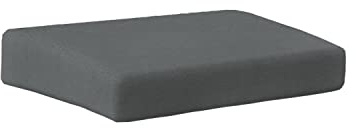 chilly pilley Gartenkissen für Polyrattan Möbel Gartenstuhlauflagen Hochlehner Sitzpolster Sitzkissen Gartenstuhl Waschbar Abnehmbar mit Reißverschluss (Sitz 60x60x15 grau)