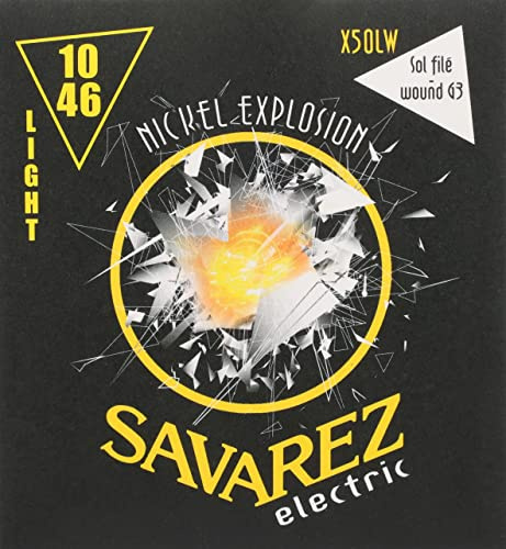 Savarez E-Gitarre-Saiten Nickel Explosion Roundcore Satz Light wound G .010-.046 X50LW