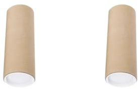 Adoorniequea 2 Set Langkarton Versandrolle mit Kappen für Gemälde Dokumentenversand 30 cm