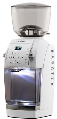 Baratza Vario W+ Coffee Grinder, White | Electric Coffee Bean Burr Grinder