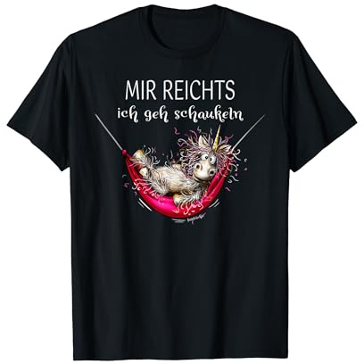 Mir reicht's ich geh schaukeln! lustiger Einhorn Spruch T-Shirt
