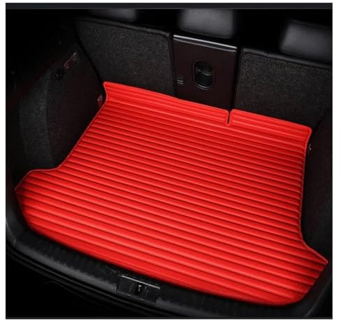 FULUSIC Kofferraummatten Für Für Q7 5 Sitz 2006 2007 2008 2009 2010-2019 Auto-Styling Auto-Innenausstattung Antifouling-Pads Kofferraum Innenmatte(Red)