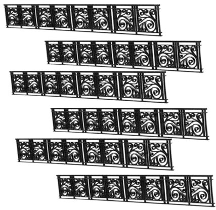 JOINPAYA 6pièces Mini-clôture Jardin Miniature Abs Robuste Et Réaliste pour Décoration Paysagère Barrière De Jardin DIY pour Maison De Poupée Et Scène De Modélisme