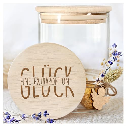 Grandora Vorratsglas mit Holzdecke, Dankeschön Geschenk | Mitbringsel Erwachsene, Abschiedsgeschenk Kollegen, Geschenk für Kollegen, Geschenk Lehrerin, Geschenkideen für Erzieher