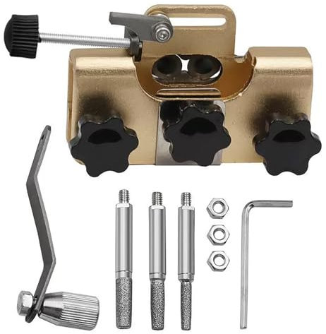 Afilador de Sierra de Cadena, sacapuntas de Sierra de Cadena portátil, Herramienta de Afilado de Cadena eléctrica de manivela para Trabajador de jardín de leñador de Sierra