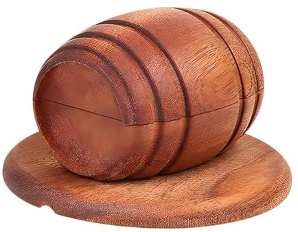 Luwecf Smoke Barrel Multifunktionaler Cocktail Smoker Aus Holz– Multifunktionales Räucherfass für Getränke & Speisen – für Wein& Cocktail-Enthusiasten​