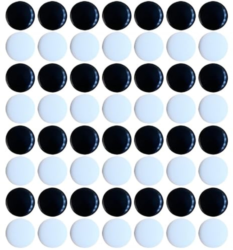 Abaodam 360 Stück Go Brettspiel Schachfiguren für Heimgebrauch Kleine Flache Bruchfeste Spielsteine aus Sicherem Material Go Spiel Zubehör und Lernspielzeug