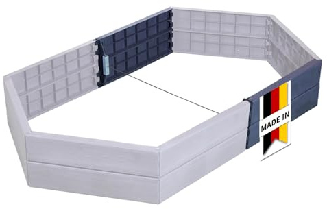 Garantia Ergo Hochbeet-Verlängerungsset Wood 2 Paneele inkl. Verbinder | Blumentopf, Hochbeete für Garten, Pflanzkübel Groß Außen, Blumenkasten, Blumentopf Hoch, Blumenkübel, Blumenkübel Outdoor