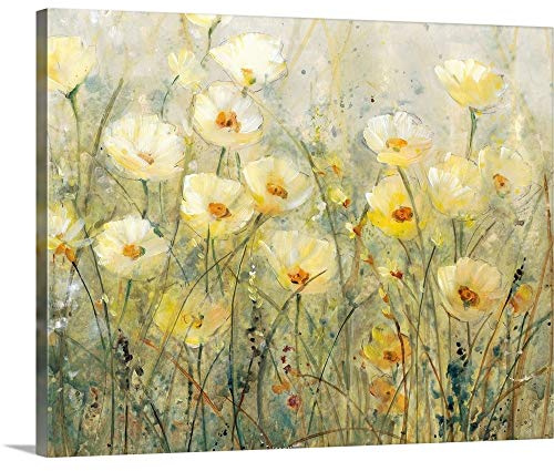 CANVAS ON DEMAND Summer in Bloom I Canvas Wall Art Print by Tim O'toole, Contemporary, Home Decor, Summer Floral, Artwork,30 x24in