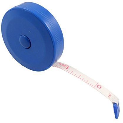 Utoolmart Mètre ruban souple de 150 cm, ruban rond en plastique, échelle métrique, ruban souple et rétractable, couture corporelle, outil de mesure médical, 5 pièces
