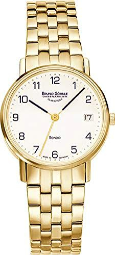 Bruno Söhnle Unisex Analog Quarz Uhr mit Edelstahl Armband 17-33106-242