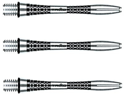 WINMAU Triad Aluminium Schwarz kurz Dartschäfte (Schäfte) – 1 Set pro Packung (insgesamt 3 Schäfte)