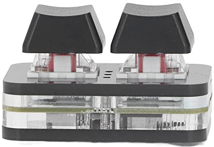 OSU Keypad 2 Keys Red Axis Gaming USB Mechanical Keyboard, Hotswap Mini Keyboard, OSU Programming Macro Keys, One Handed Mechanical Gaming Keyboard (Black)