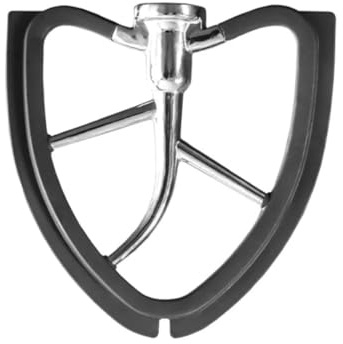 Kitty Professional Profi-Flexirührer Tornado kompatibel mit Kitchen Aid 4,3 und 4,7/4,8 Liter Küchenmaschine Spülmaschinenfest,18/10 Edelstahl, Silikon, Twist in der Schüssel