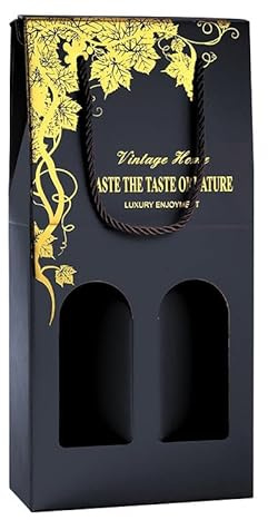 SJTJSPX 10 Stück Wein Geschenktüte Kraftpapier Flaschentüten Zwei Flaschen Rotwein Weintasche Tragbare Flaschentasche Wiederverwendbare Flaschenbeutel für Hochzeit, Party, Geburtstag, Ostern
