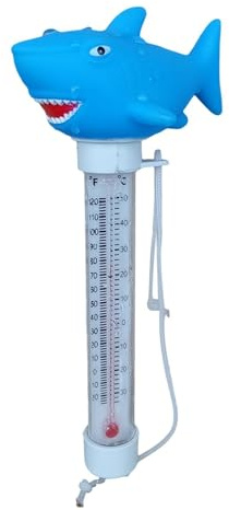 Pool-Temperatursensor – Pool-Temperatur-Monitor für Tiere, Pool-Thermometer – große schwimmende Wassertemperaturanzeige mit Pissseil