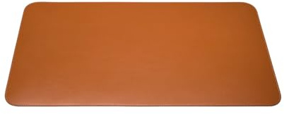 MARUSE Leder Schreibtischunterlage – Italienisches Vollleder – Schreibtischmatte für Büro & Home Office – Handgefertigt in Italien - Cognac
