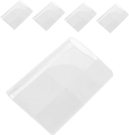 Gadpiparty 5stücke Transparente Reisepasshülle Pack Durchsichtige Passhülle mit Kartenhüllen Passetui für Reisepass und Dokumente