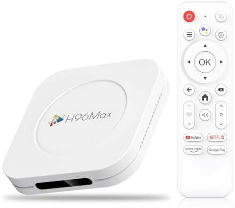 LEFFOT Android 14.0 TV Box, M1 Plus 4K Ultra HD Smart TV Box Android, 4GB RAM +32GB ROM, Support HDR10+, 2.4G & 5G WiFi 6, 100M Ethernet, BT 5.4, Voice Control, RK3528 Quad Core ARM Cortex-A53