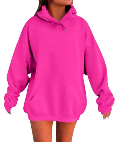 MGWTFZDL Cute Hoodies For Teen Girls,Weighted Hoodie For Anxiety,Oversized Hoodie For Women,Sweat Shirts For Womens,Sudaderas Para Mujer,Aesthetic Hoodies Medium 03-Hot Pink