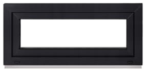 Framex Kellerfenster Fenster Kunststofffenster Innen Weiß/Außen Anthrazit Breite x Höhe 100 x 40 cm (1000 x 400 mm) 2-fach (32 mm) Dreh Kipp DIN Rechts