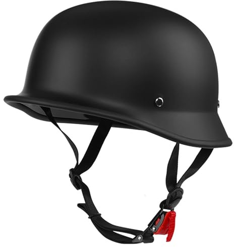 Vintage Caschi Cromwell Casco A Scodella ECEDOT Omologato Mezzo Casco Da Moto Retrò Per Adulti Uomini Donne Casco Jet E Demi-Jet Mezzo Casco Biker Cruiser Scooter Touring E,L:59-60CM