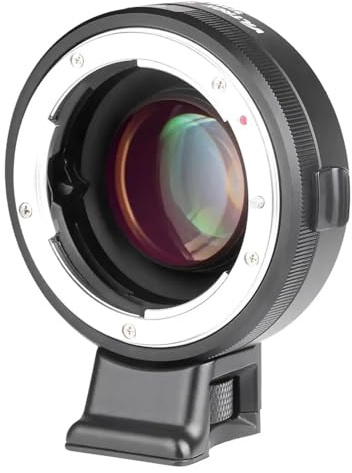 Lens Adapters, NF-E Apertura manuale Adattatore for obiettivo Riduttore focale Booster di velocità compatibile for Nikon F a Sony E Mount A7 A7SII A6600 NEX-7,For photography(NF-E)