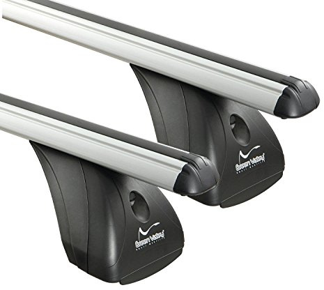 Aluminium Dachträger Aurilis Original Kompatibel mit OPEL Adam (Steilheck 3 Türer) ab 2013