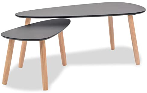 vidaXL Kiefernholz Massiv 2X Beistelltisch Kaffeetisch Couchtisch Wohnzimmer