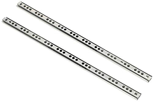 KOTARBAU® 2 x Guías telescópicas de Bolas, Guías para cajones 340 mm, Guías con Cierre Suave, Fijación Lateral, Rieles para cajones, Guías correderas, Apertura Total, Juego de guías para cajón, 2 uds