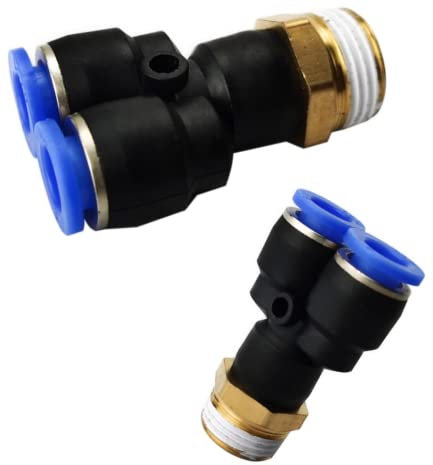 Raccord pneumatique en Y 1/8 - 8 mm IQS - Raccord en Y - Pièce en T pour air comprimé