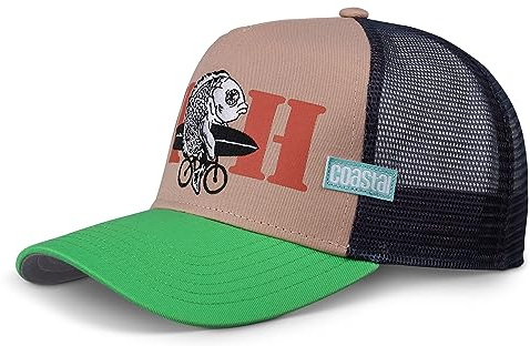 Coastal Fish Khaki/Green Trucker Cap